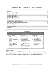 Module 4 - Department of French and Italian