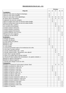 PROGRESSIONS FRANÇAIS