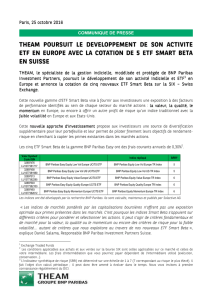 (Communiqué de presse_Cotation 5 ETF smart Beta en