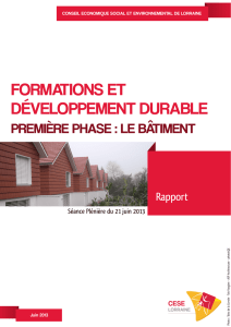 formations et développement durable