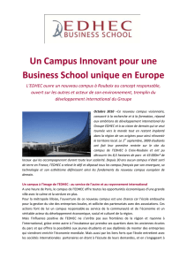 Un Campus Innovant pour une Business School unique en Europe