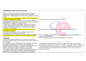 Cycle 3 - Lettre d`informations