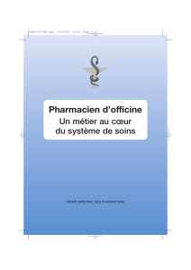 Pharmacien d`officine