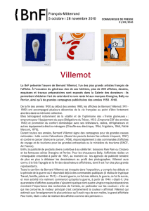 Exposition Villemot - Communiqué de presse - BnF