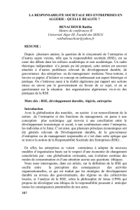 387 LA RESPONSABILITE SOCIETALE DES