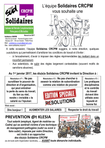 Janvier 2017 - Solidaires Paris