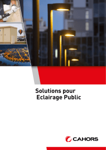 Solutions pour Eclairage Public