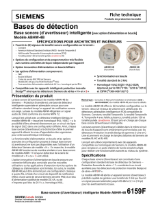 Bases de détection Base sonore