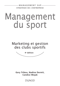 Marketing et gestion des clubs sportifs