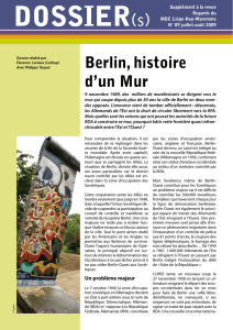 Berlin, histoire d`un Mur