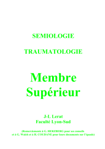 semiologie traumatologie