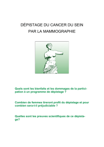 dpistage du cancer du sein