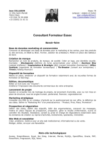 Consultant Formateur Essec - Jean Colladon sur free.fr