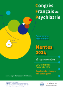 Programme - Congrès Français de Psychiatrie