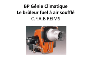 BP Génie Climatique Le brûleur fuel à air soufflé CFAB