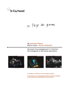 Document d`accompagnement - Le Carrousel, compagnie de théâtre