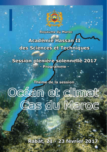 Rabat, 21 - 23 février 2017 Académie Hassan II des Sciences et