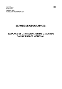 EXPOSE DE GEOGRAPHIE :