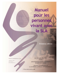 Manuel pour les personnes vivant avec la SLA - ALS Windsor