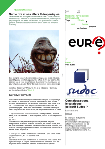 Sur le rire et ses effets thérapeutiques