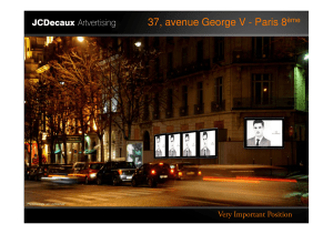 37, avenue George V - Paris 8ème