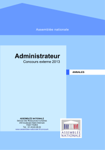 concours externe d`administrateur 2013