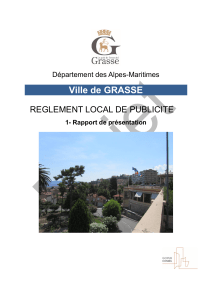 Projet de Rapport de Présentation RLP Concertation