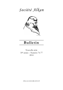 Bulletin 76-77 - Alkan Society