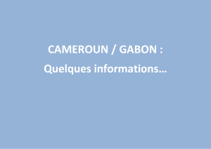 CAMEROUN / GABON : Quelques informations…