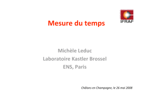 Mesure du temps