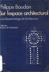 Philippe Boudon Sur l`espace architectural