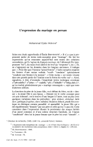 L`expression du mariage en persan