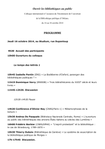 programme - Université d`Orléans