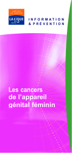 Les cancers de l`appareil génital féminin