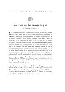 Cocteau sur les scènes belges - Académie royale de langue et de