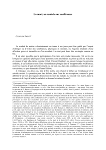 La mort, un remède aux souffrances