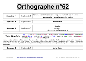 Orthographe n°62 - bla-bla cycle 3