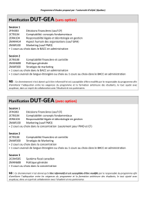 Planification DUT-GEA (sans option)