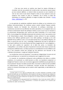 La r&eacute;forme mon&eacute;taire - Bloc