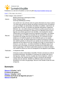 3- Bien manger, mais comment - Fondation La main à la pâte