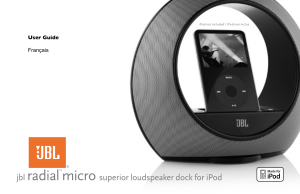 jbl radial™micro superior loudspeaker dock for iPod