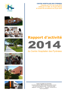 Rapport d`activité - Centre Hospitalier des Pyrénées