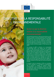 directive sur la responsabilité environnementale