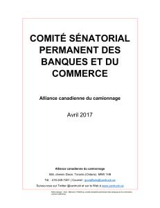 comité sénatorial permanent des banques et du commerce