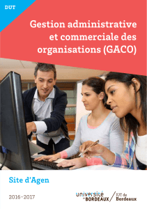 Gestion administrative et commerciale des organisations (GACO)