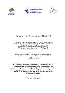 Programme Fonctionnel Général