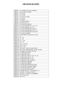 orthographe - Accueil de l`école les Courtillets de Hédé