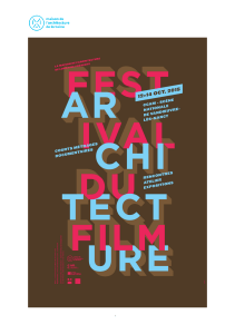 festival du film d`architecture - Académie de Nancy-Metz