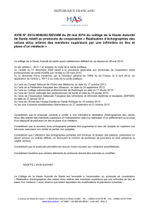 Avis - Société Française des Infirmier(e)s Anesthésistes