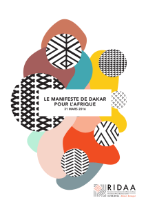 Télécharger le Manifeste de Dakar pour l`Afrique
